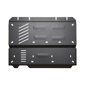 Vedere de sus a scutului metalic Scut Protection pentru Toyota Hilux 2026+.