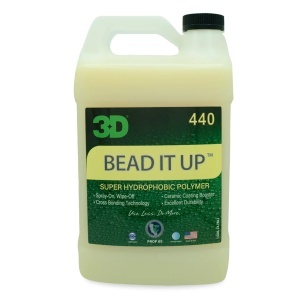 Sealant Auto, Super Hidrofob, Booster Acoperire Ceramică, 3D Bead It Up, 3.78 L, 3DProducts