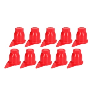 Set 10 capace piulițe roată cu indicator, 32 mm, roșu, Mammooth