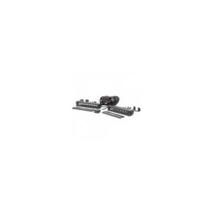 Set 2 bare LED 8" single row cu DRL alb și fază spot Rough Country Black Series, Universal, Rough Country - Img 3