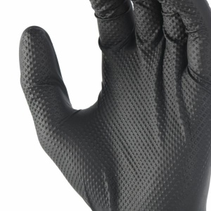Set mănuși de protecție din nitril, 50 bucăți de unică folosință, mărime 9/L, negru, antiderapante, rezistență la substanțe chimice, flexibilitate ridicată Milwaukee