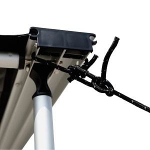 Set marchiză auto cu anexă cort CampTalk, 200x250 cm, 5 m², închis complet cu podea inclusă, impermeabil, montaj rapid, compatibil cu orice mașină cu bare transversale sau roof rack