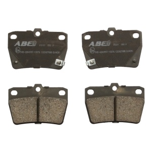 Set plăcuțe frână spate Toyota RAV 4 I, RAV 4 II (1994-2005) sistem Akebono ABE