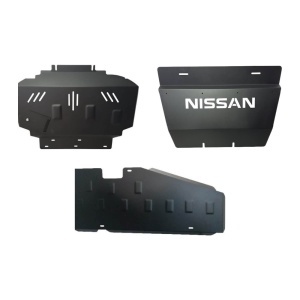 Set scuturi metalice Nissan Navara D40, Pathfinder (2005-2015): motor, radiator și rezervor