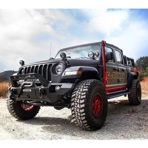 Suport exterior cric Hi-Lift Jeep Wrangler JL / Gladiator JT (2018-prezent) montaj partea șoferului Go Rhino - Img 4