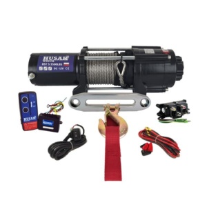 Troliu ATV Husar Winch 5500lbs (2495kg) 12v Cablu Sintetic 14.5m Raport 166:1
