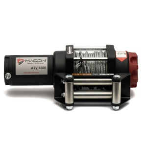 Troliu electric Atv Macon 4500lbs (2041KG) 12V cablu de otel 14m Raport 169:1