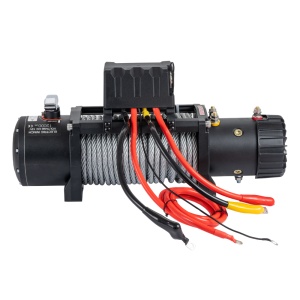 Troliu electric auto EMD Winch 12000lbs (5443kg), 12V, cablu otel, 26m, raport 265:1