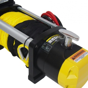 Troliu Macon Hawk 13000lbs (5897KG) 12V cablu sintetic 26m Raport 170:1