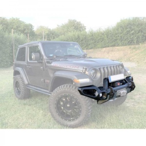 Bara față Jeep Wrangler JL (2018+), Gladiator JT (2020+) oțel cu placă troliu si bullbar OFD