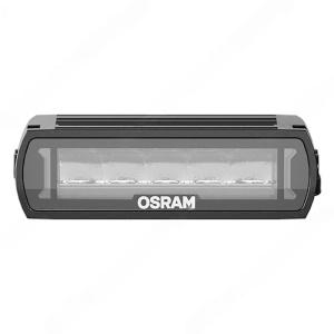 Vedere frontală a barei LED OSRAM FX125-SP Spot Gen2 de 18.2cm, cu lentilele vizibile.