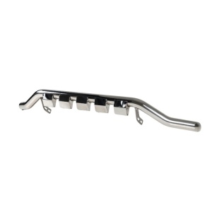 Bară de protecție față Glo Star Chrome PST27 într-un unghi lateral pentru Toyota Hilux (2026+).
