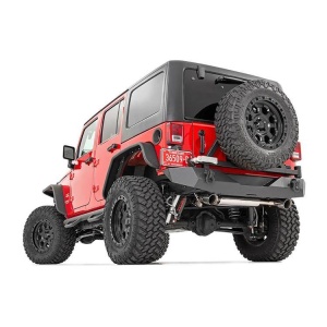 Bară spate Jeep Wrangler JK 2007 - 2018 cu suport pentru anvelope Rough Country Rock Crawler