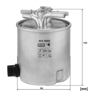 Filtru combustibil Suzuki Jimny (2003-2018) 1.5 DDiS K9K266/K9K700 Mann Filter - Img 4