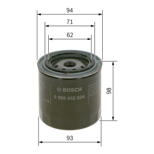 Filtru ulei Nissan Patrol 160, 260, Y60 (1980-1998), Navara (1998-2001), Terrano (1987-1993) Bosch - Img 2