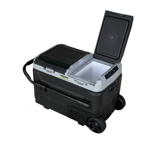Frigider si congelator auto portabil cu roti 42.4 L, cu compresor, alimentare 12V/24V/220V, Bluetooth, control digital, -20°C +20°C EMD4x4 - Img 3