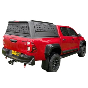 Hardtop negru pentru Mitsubishi L200 (2020-2025), prevăzut cu 3 uși rabatabile multifuncționale AQMCAB Q80