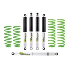 Kit suspensie cu amortizoare NitroGas și amortizor direcție pentru Nissan Patrol Y61 (1997-2010), lift 50 mm, Ironman4x4