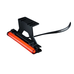 Lampă poziție spate LED roșu Freedom Dark Line, 3,5W / 3W, 12–24V, cablu 400 mm, policarbonat negru, lentilă închisă, 125x24,5x15,5 mm, rezistent la apă și praf (IP6K9K), Strands