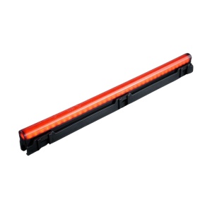 Lampă poziție spate LED roșu Freedom Dark Line, 4W / 3,5W, 12–24V, cablu 400 mm, policarbonat negru, lentilă închisă, 250x24,5x15,5 mm, rezistent la apă și praf (IP6K9K), Strands