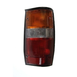 Lampă spate stânga Mitsubishi L200 (1996-2007), cu dulii, semnalizare portocalie, Depo 214-1923L-AE2 - Img 3