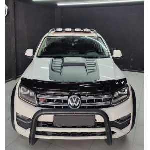 Ornament capotă negru, plastic ABS, Volkswagen Amarok (2010+), Nissan Navara NP300 (2016+), Toyota Hilux (2016+), Mitsubishi L200 (2019+) Safari