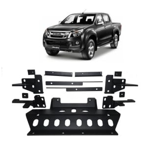 Suport troliu dedicat și șasiu Isuzu D-Max (2012-2018), compatibile cu troliul EMD Winch.