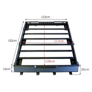 Portbagaj Aluminiu Cu Led Suzuki Jimny 2018+ 152x123cm Ore4x4