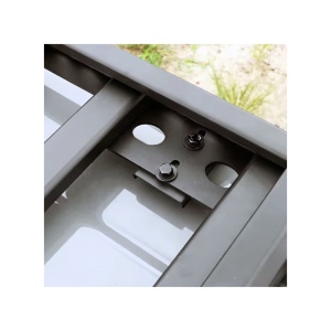 Portbagaj expediție Suzuki Jimny JB74 (2018-prezent) din aluminiu cu bară LED integrată, ORE4x4 - Img 4