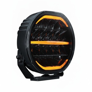 Proiector LED rotund Nuuk D-Line 9 inch, 13400 lumeni, lumina pozitie duala alb/portocaliu, Strands