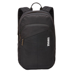 Rucsacul Thule Indago Backpack de 23L, cu logo-ul vizibil și buzunar frontal.