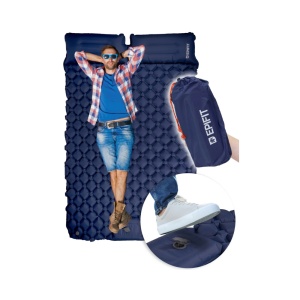 Saltea autogonflabilă pentru 2 persoane Epifit REST (195 x 120 x 5 cm), albastru marin, Epifit