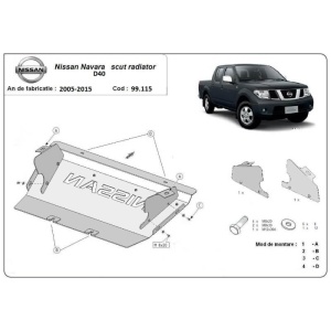 Scut radiator Nissan Navara,