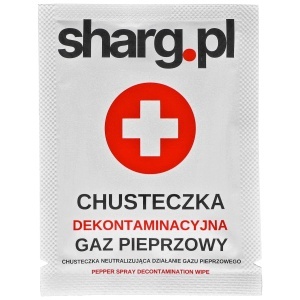 Șervețel de decontaminare pentru neutralizarea spray-ului cu piper și gaz CS Sharg