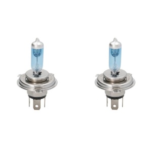 Set 2 becuri halogen H4 12V 60/55W 4200K White Vison Ultra Philips