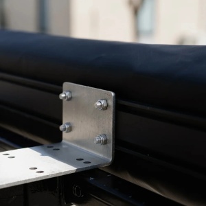 Set marchiză auto cu anexă cort CampTalk, 200x250 cm, 5 m², închis complet cu podea inclusă, impermeabil, montaj rapid, compatibil cu orice mașină cu bare transversale sau roof rack