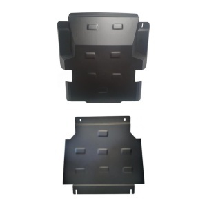 Set scuturi metalice SsangYong Musso Grand (2018-2025): motor, radiator, bară față și cutie de viteze, oțel 2 mm