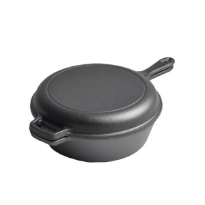 Set tigaie din fontă 2-in-1 27x10 cm Newalor