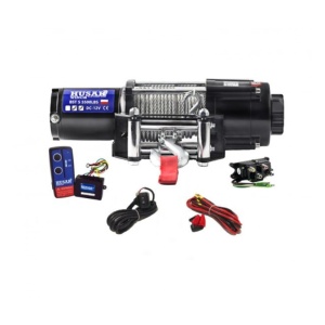 Troliu electric ATV Husar Winch 5500lbs (2495kg) 12v Cablu Oțel 14.5m Raport 167:1
