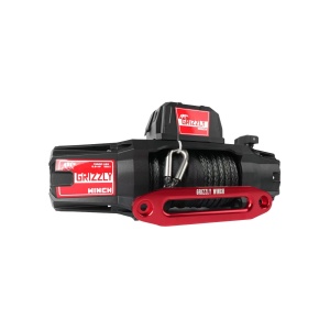 Troliu electric Grizzly Winch 13500lbs (6123kg) 12V cablu sintetic 25m Raport 150:1