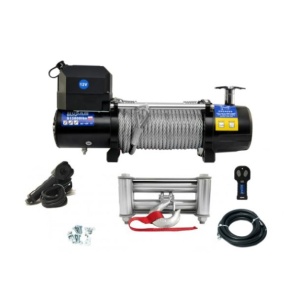 Troliu Husar Winch 13000lbs (5897kg) 12V Cablu de Oțel 20m