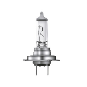 Bec halogen Osram H7 de 12V și 55W pentru autovehicule.