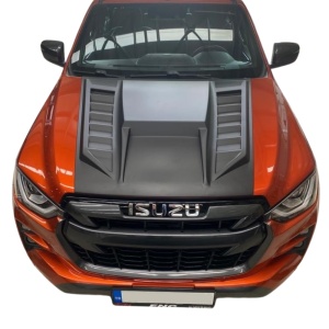 Black hood ornament, ABS plastic, Isuzu D-Max (2020+) Safari