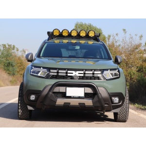 bullbar amazon plus negru dacia duster bara fata