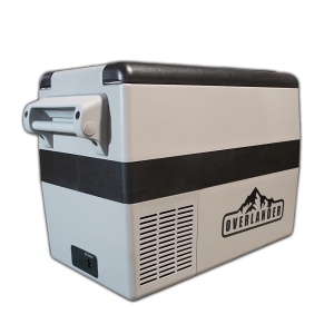 Car refrigerator for camping 45 l, 12/24/220v, -20/+20°c, 50w, led display, gray housing, Overlander