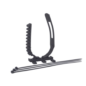 Clemă (suport) din cauciuc universală 80-120 mm pentru prindere lanterne, topoare, stingătoare, chingi, scule sau accesorii auto și camping, Fitrub
