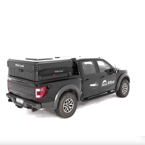 Cort de acoperis auto 2-3 persoane, cu două niveluri, compatibil cu autovehicule tip pick-up, acționare automată, Wingman Wild Land