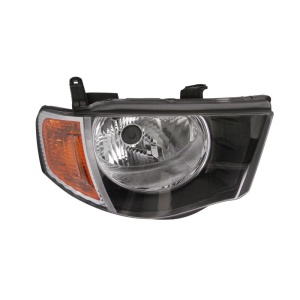 Far stânga Mitsubishi L200 (2005-2015), reglaj manual, semnalizare portocalie, Depo - Img 3