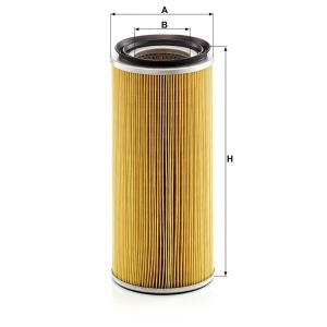 Filtru aer Nissan Patrol 260, Y60 (1986-1998) 2.8 TD RD28T, 2.8 D RD28T, 4.2 D TD42 Mann Filter - Img 3