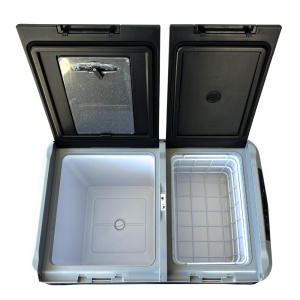 Frigider si congelator auto portabil 60 L, cu compresor, alimentare 12V/24V/220V, Bluetooth, control digital, -20°C +20°C, EMD4x4